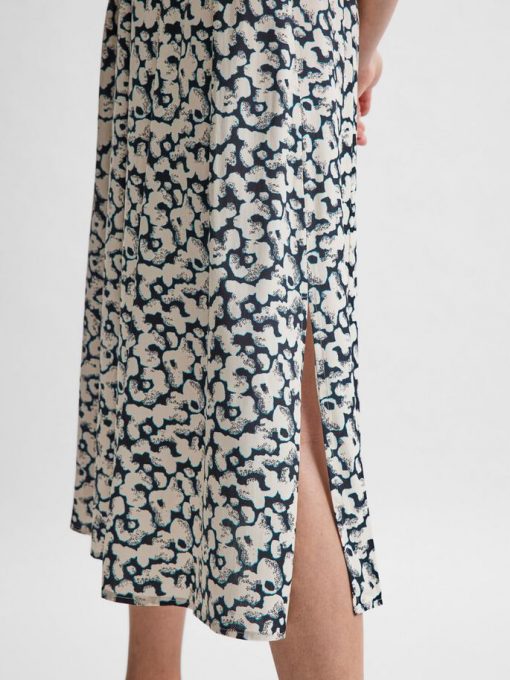 Selected Femme Paulina Midi Skirt Black