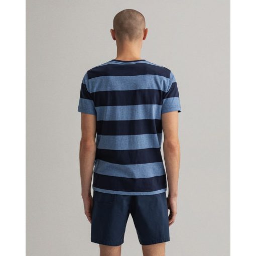 Gant Barstripe T-shirt Denim Blue Melange