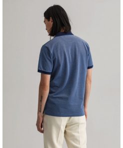 Gant 4-Color Oxford Piqué Rugger Shirt Persian Blue