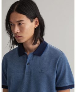 Gant 4-Color Oxford Piqué Rugger Shirt Persian Blue
