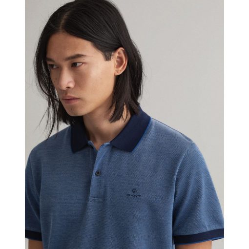 Gant 4-Color Oxford Piqué Rugger Shirt Persian Blue