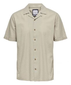 Only & Sons Steve Seersucker Shirt Pelican