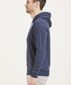 Knowledge Cotton Apparel Elm Transfer Hood Total Eclipse