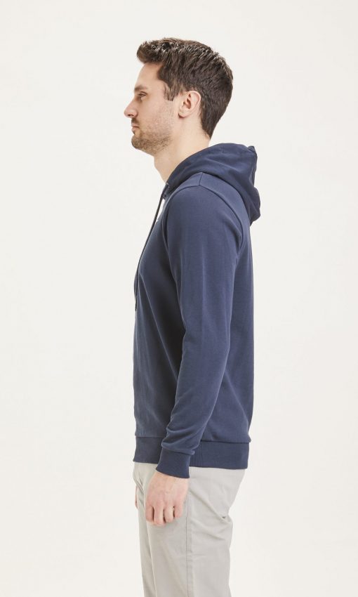 Knowledge Cotton Apparel Elm Transfer Hood Total Eclipse