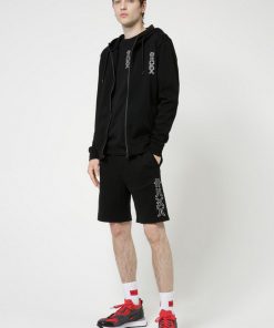 Hugo Boss Deerio Zip Up Hoodie Black