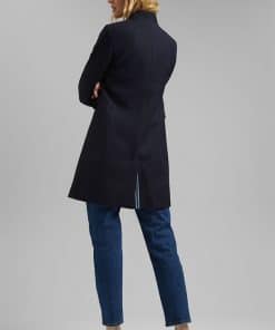 Esprit Pique Coat Navy