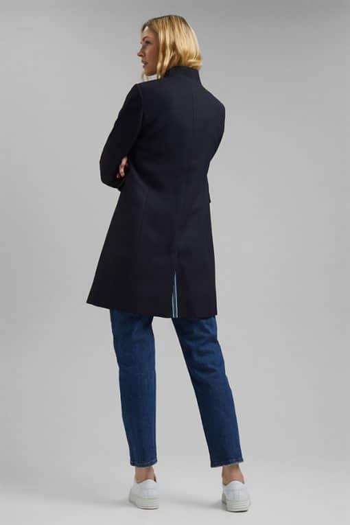 Esprit Pique Coat Navy