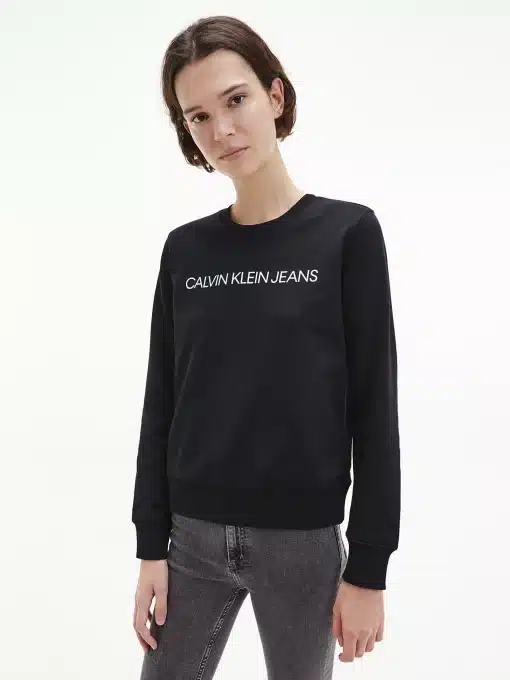 Calvin Klein Institutional Logo Sweatshirt Black