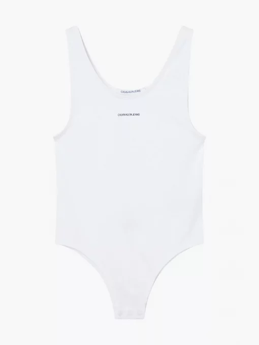 Calvin Klein Rib Body Suit Bright White