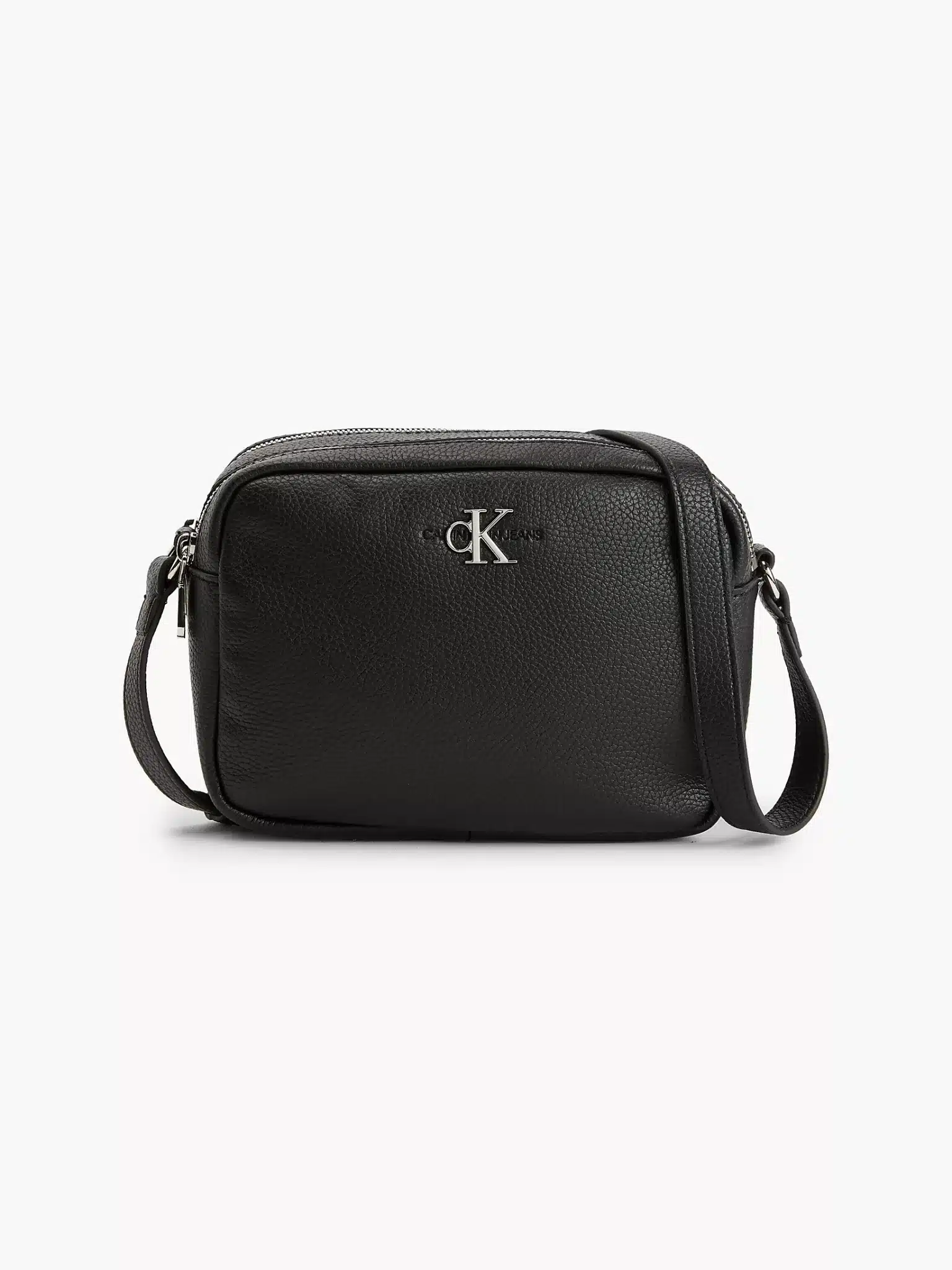 Buy Calvin Klein Double Zip Crossbody Bag Black