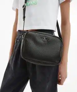 Calvin Klein Double Zip Crossbody Bag Black