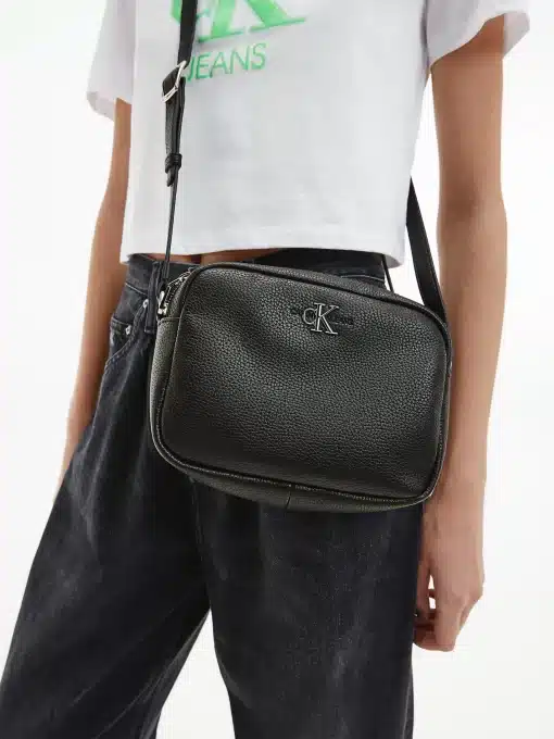 Calvin Klein Double Zip Crossbody Bag Black