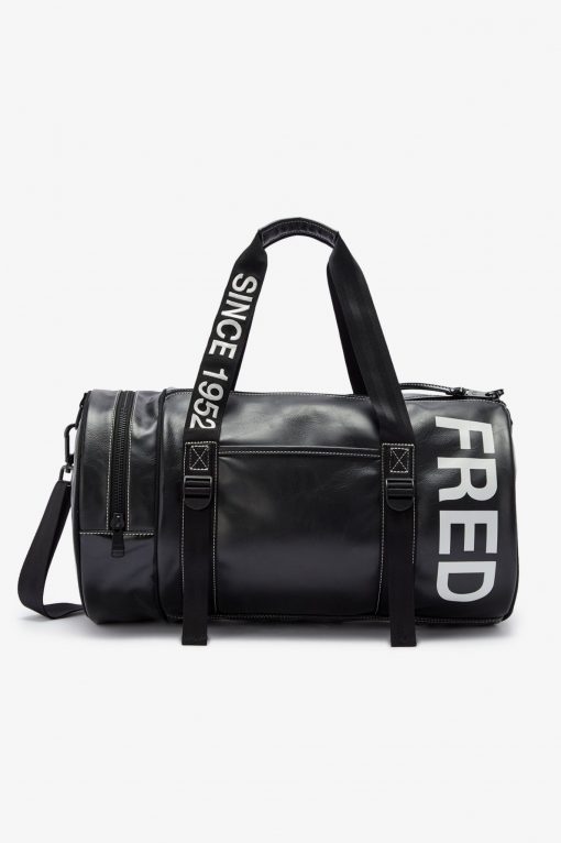 Fred Perry Laurel Wreath Barrel Bag Black