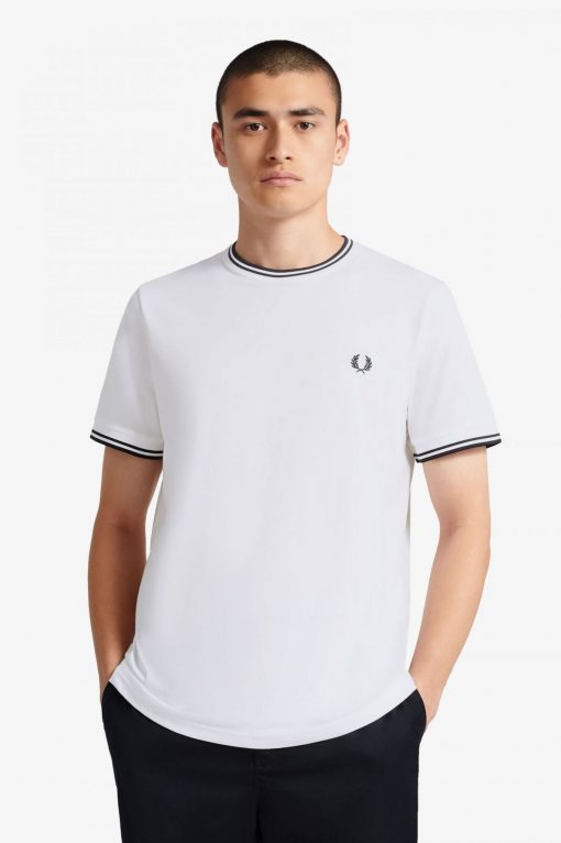 Fred Perry Twin Tipped T-shirt White