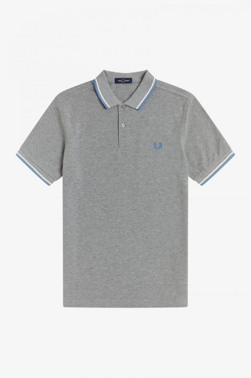 Fred Perry M3600 Pique Steel Marl
