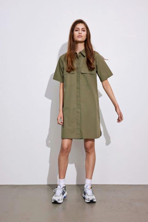 Envii Enwheat Dress Deep Lichen Green
