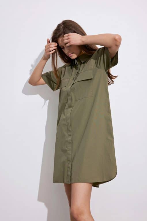 Envii Enwheat Dress Deep Lichen Green
