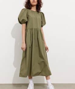 Envii Ensaffron Dress Deep Lichen Green