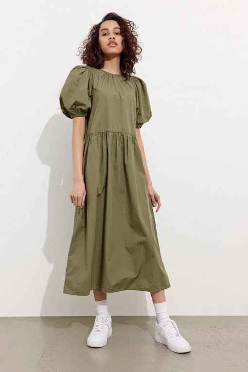 Envii Ensaffron Dress Deep Lichen Green