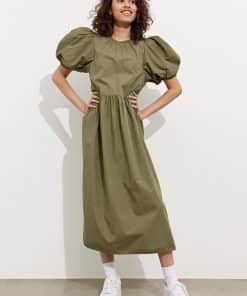 Envii Ensaffron Dress Deep Lichen Green