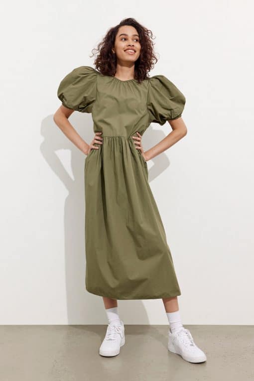 Envii Ensaffron Dress Deep Lichen Green