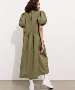 Envii Ensaffron Dress Deep Lichen Green