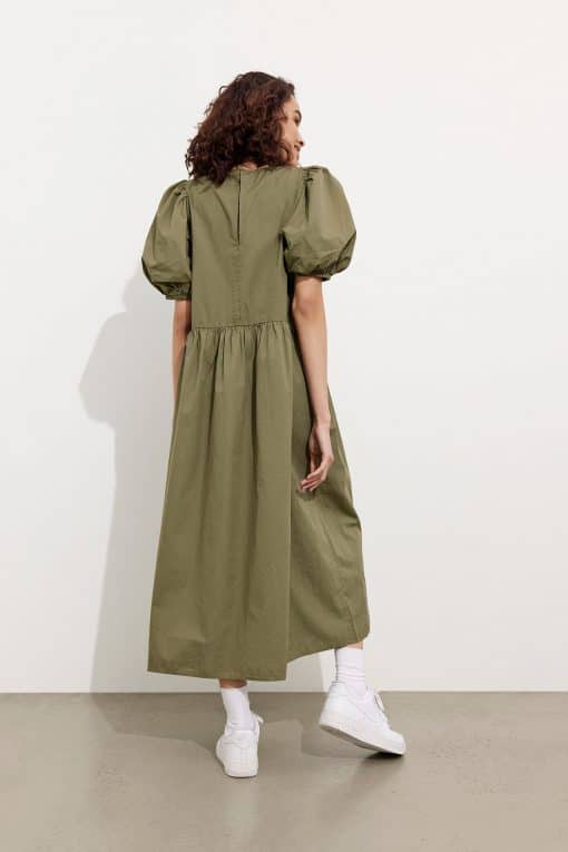 Envii Ensaffron Dress Deep Lichen Green