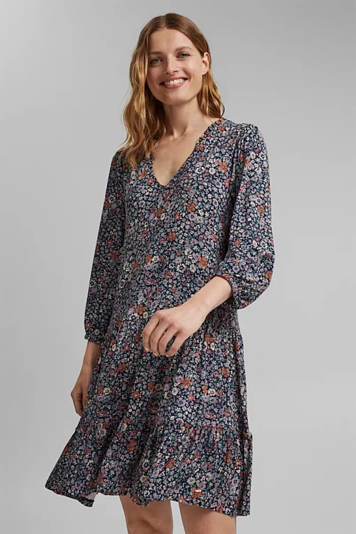 Esprit LENZING™ ECOVERO™ Dress Navy