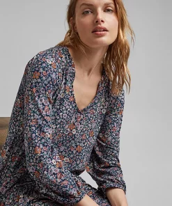 Esprit LENZING™ ECOVERO™ Dress Navy