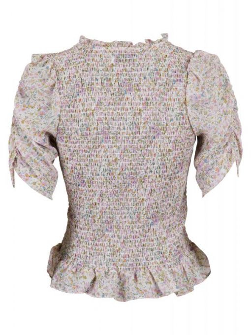 Fari Flowy Flower Blouse Creme