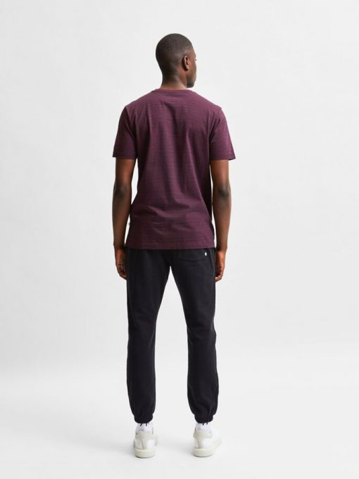 Selected Homme Norman Stripe T-shirt Winetasting