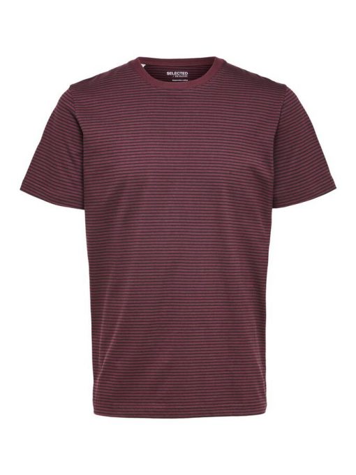 Selected Homme Norman Stripe T-shirt Winetasting