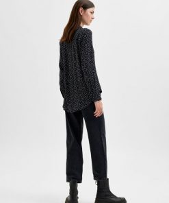 Selected Femme Ella-Odette Shirt Black