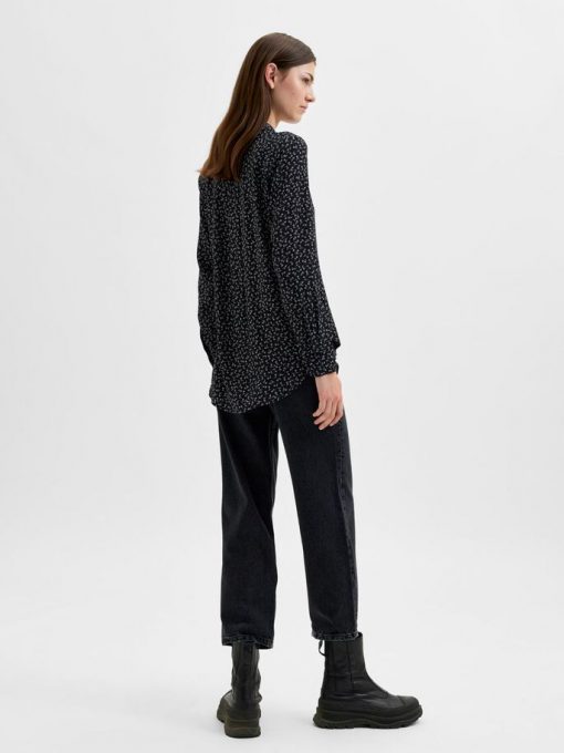 Selected Femme Ella-Odette Shirt Black