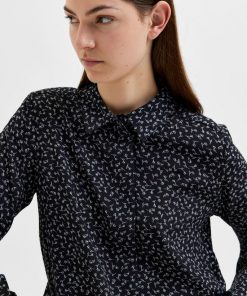 Selected Femme Ella-Odette Shirt Black