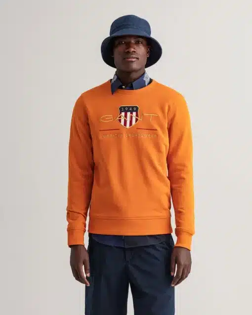 Gant Archive Shield C-Neck Savannah Orange