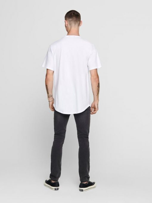Only & Sons Matt Longy T-shirt White
