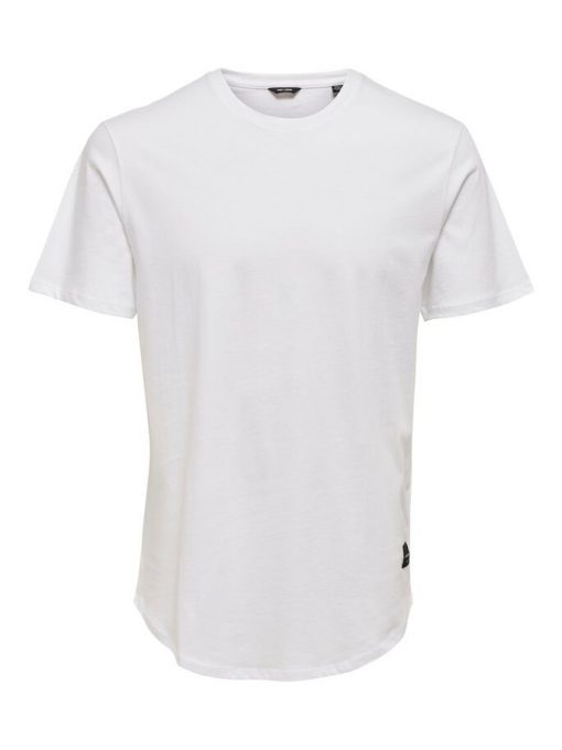 Only & Sons Matt Longy T-shirt White