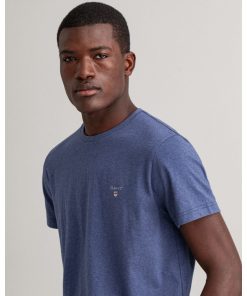 Gant The Original T-Shirt Dk Jeansblue Melange