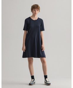 Gant Woman A-Line Jersey Dress Evening Blue