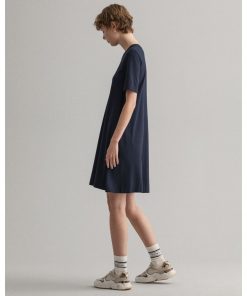 Gant Woman A-Line Jersey Dress Evening Blue