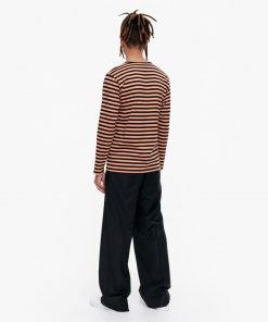 Marimekko Pitkähiha Tasaraita T-Shirt Brown