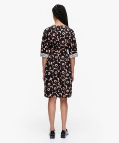 Marimekko Ilmaan Mini Unikko Dress Brown