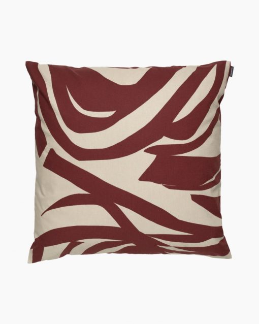 Marimekko Jokuraita Cushion Cover 50 x 50 cm Brown