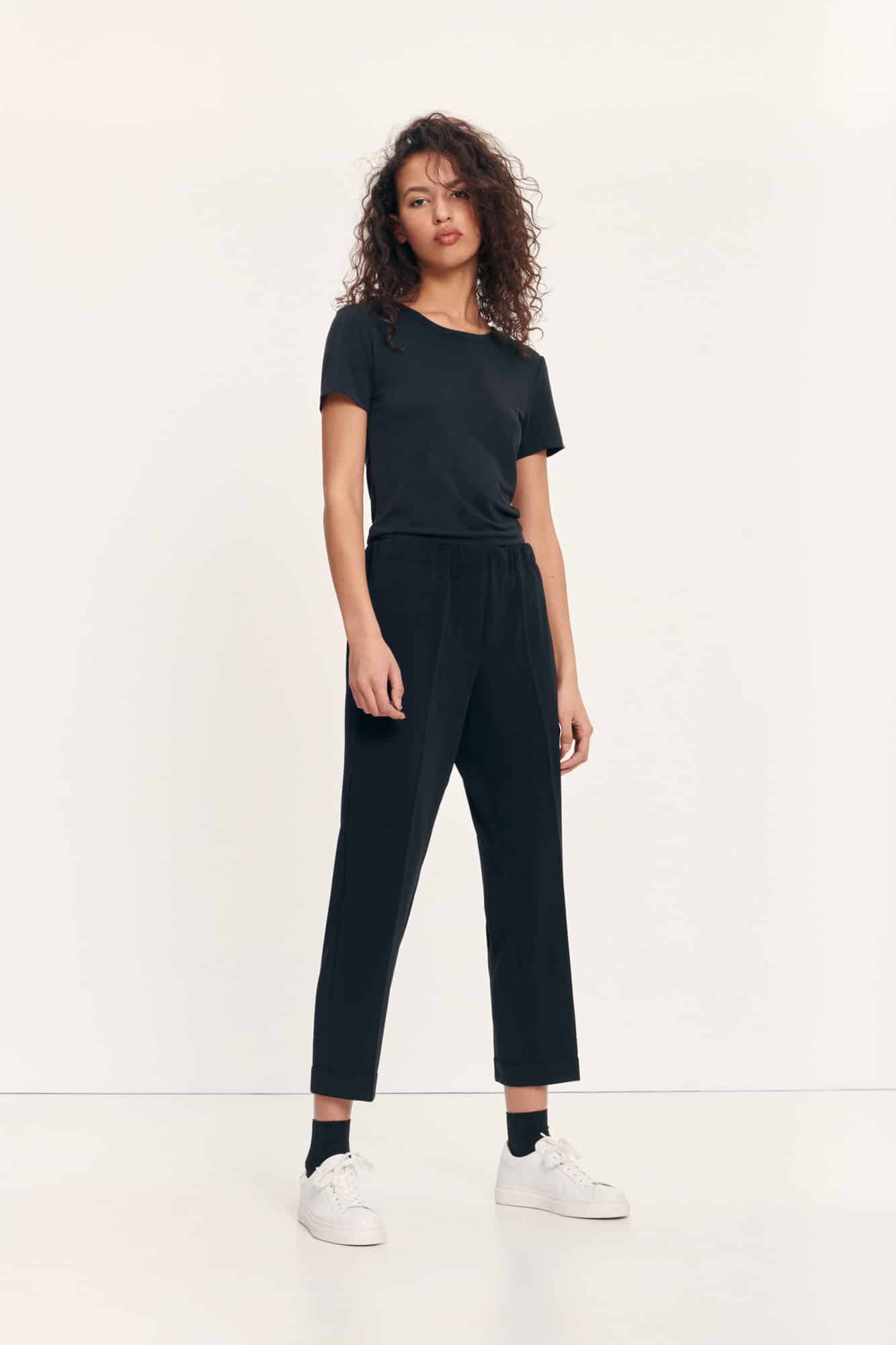 Samsøe & samsøe High-Waist Hose schwarz Casual-Look on sale