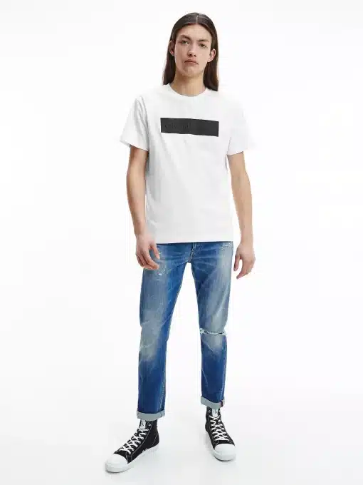 Calvin Klein Blocking Logo Tee Bright White
