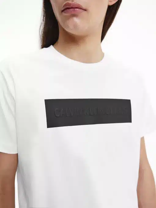 Calvin Klein Blocking Logo Tee Bright White