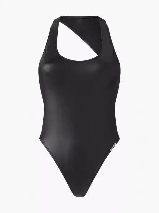 Calvin Klein Scoop Neck Swim Suit Black
