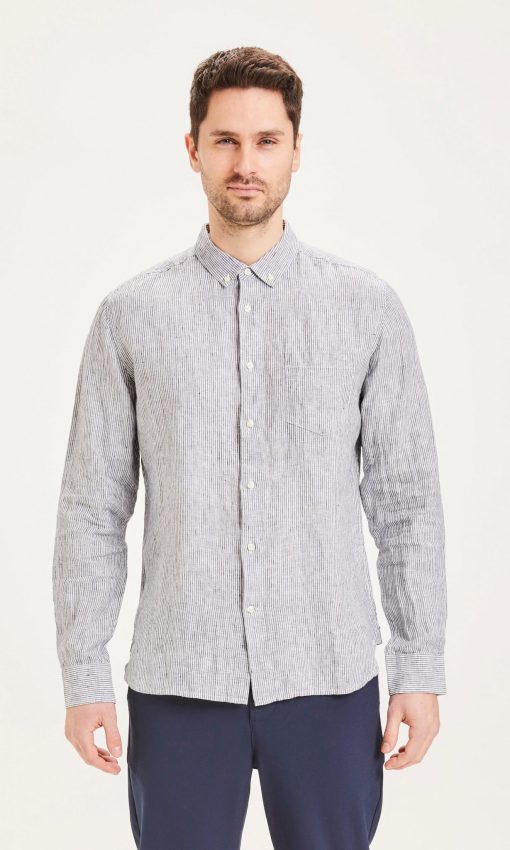 Knowledge Cotton Apparel Larch Linen Shirt