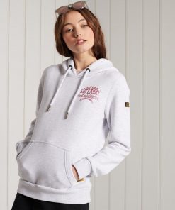 Superdry Glitter Sparkle Hoodie Ice Marl